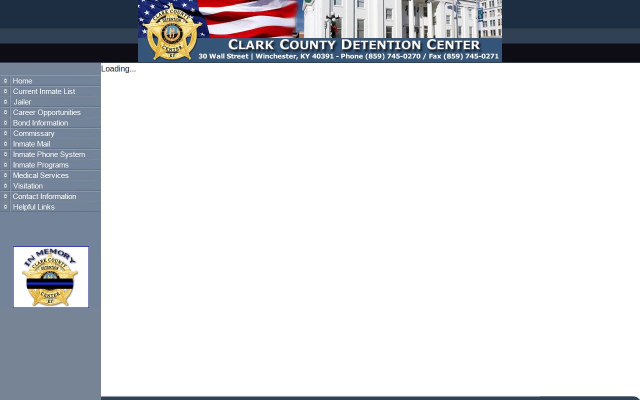 Clark County Detention Center current custody roster